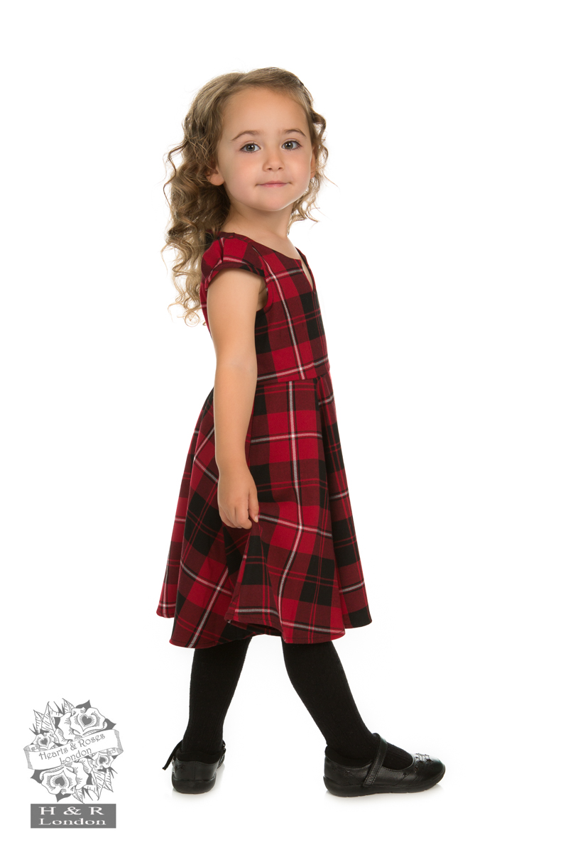 Red Tartan Tea Dress